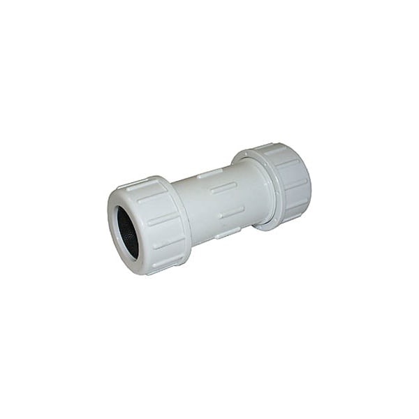6" PVC COMPRESSION COUPLING